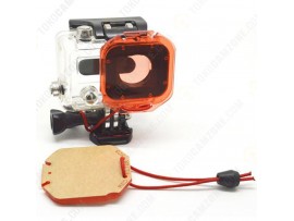 GP137 Red Filter Circular Polarizer Lens Cover with Elastic Tethers Strap GP137 Red Filter Circular Polarizer Lens Cover with Elastic Tethers Strap